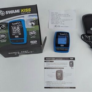 Swami Kiss Golf GPS Smartwatch - Black and Blue